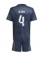 Real Madrid David Alaba #4 Replika Borta Kläder Barn 2025-26 Kortärmad (+ byxor)